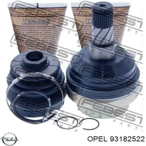 Do koszyka 93182522 General Motors Przegub homokinetyczny wewnętrzny przedni lewy