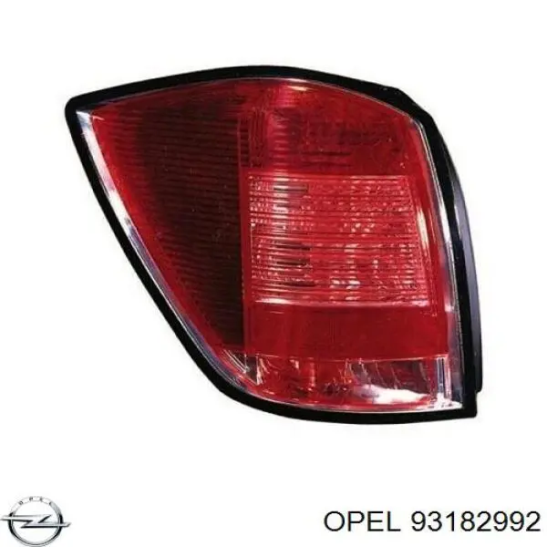 93182992 Opel Lampa zespolona tylna lewa