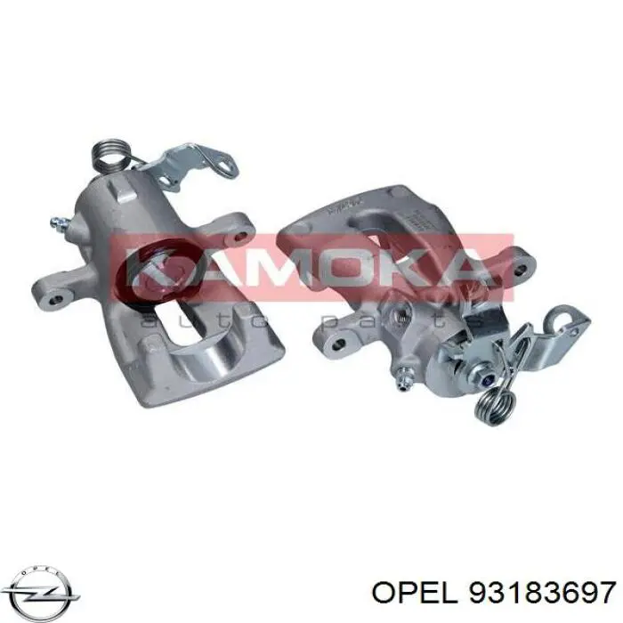 Do koszyka 93183697 Opel Zacisk hamulcowy tylny prawy
