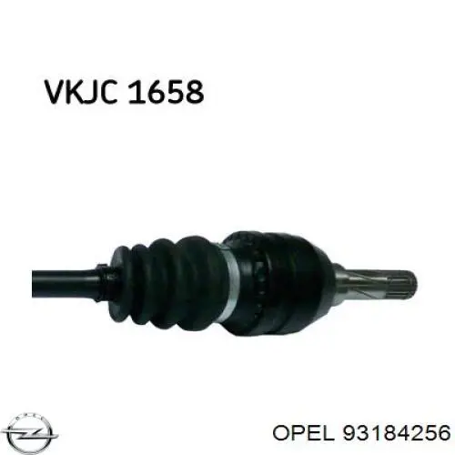 93184256 Opel Półoś napędowa przednia prawa