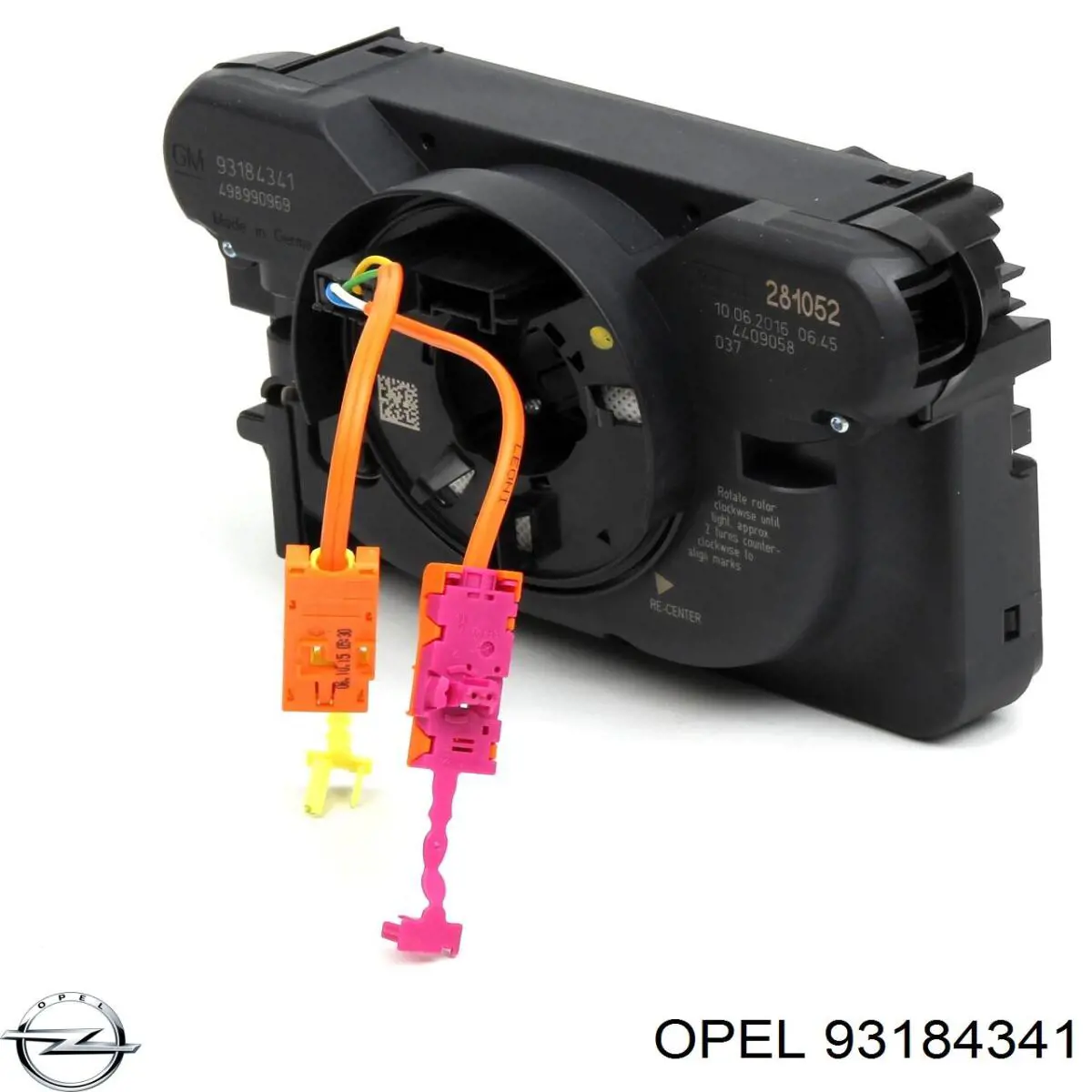 93184341 Opel Pierścień kontaktowy AIRBAG, taśma kierownicy