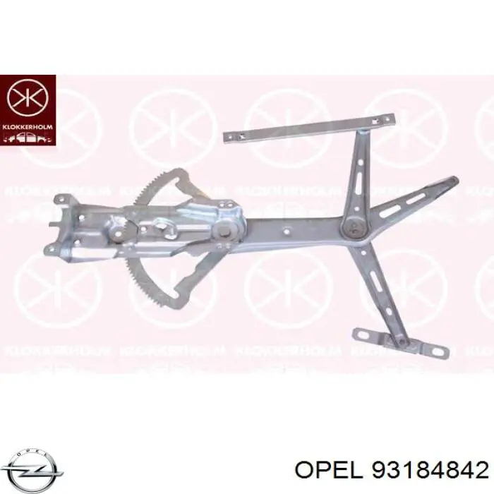 93184842 Opel Mechanizm podnoszenia szyby drzwi przednich lewych