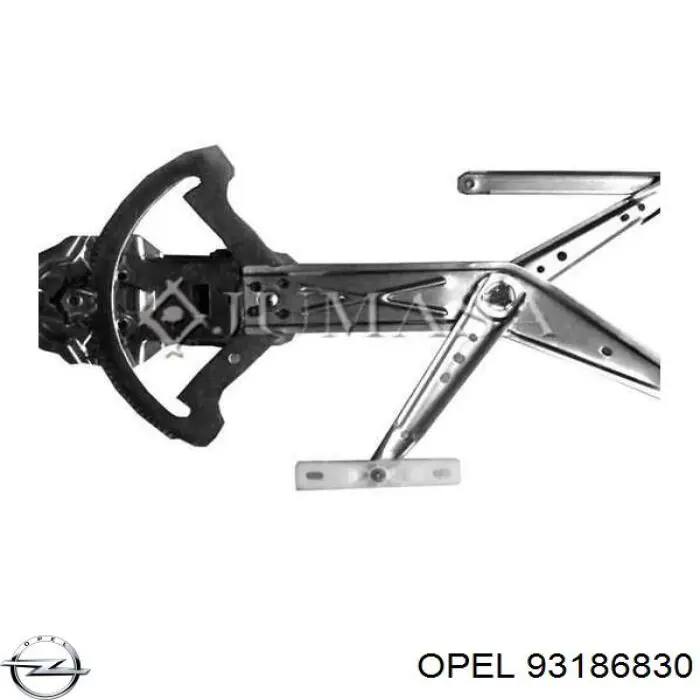 5140093 Opel Silniczek podnośnika szyby drzwi przednich lewych