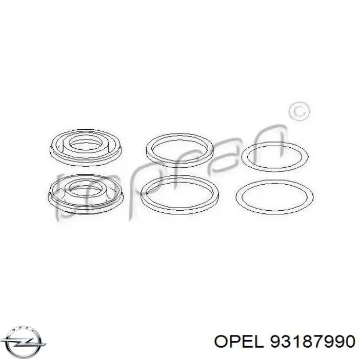 93187990 Opel Zestaw naprawczy zacisku hamulcowego tylnego