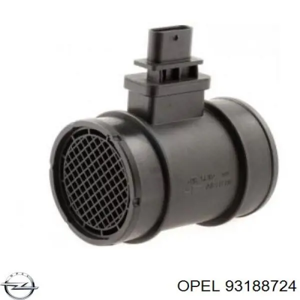 Do koszyka 93188724 Opel Czujnik przepływu powietrza, przepływomierz powietrza M.A.F.