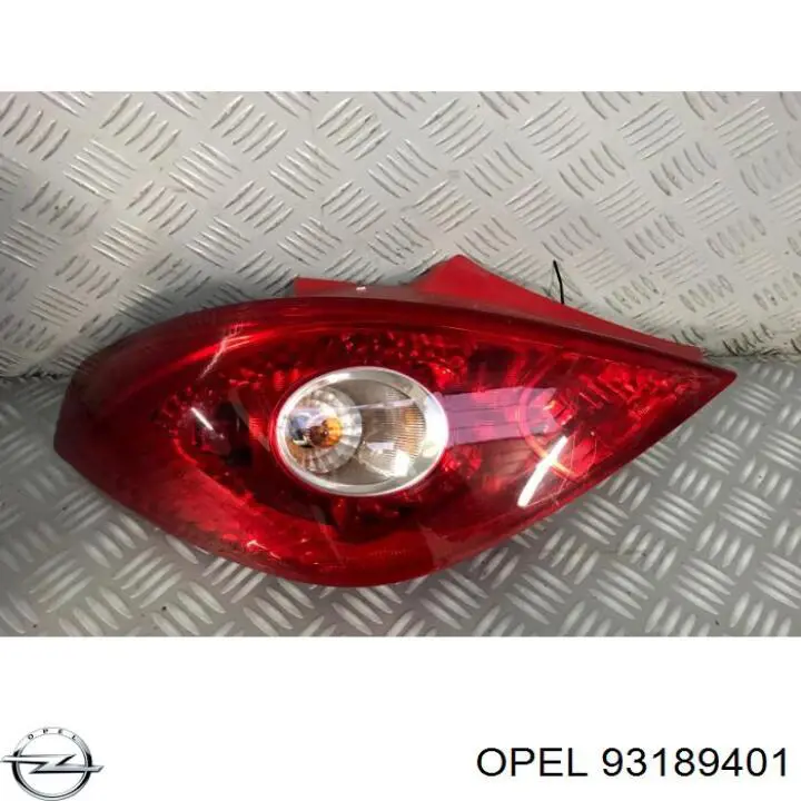 Do koszyka 93189401 Opel Lampa zespolona tylna lewa