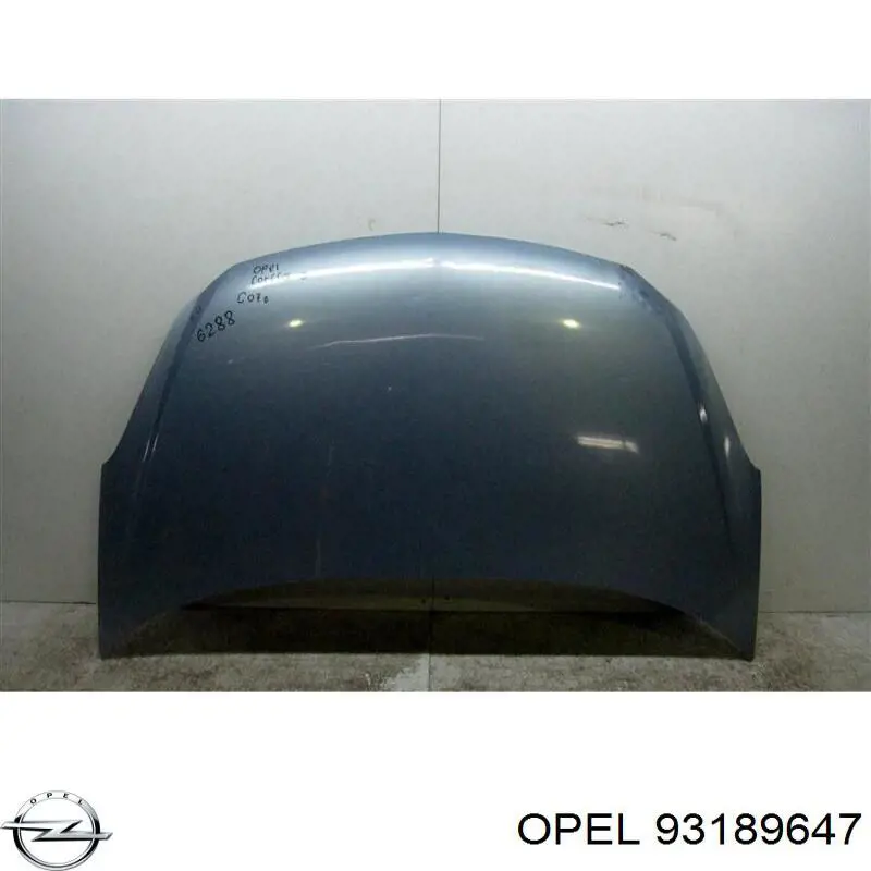 Do koszyka 93189647 Opel Maska silnika