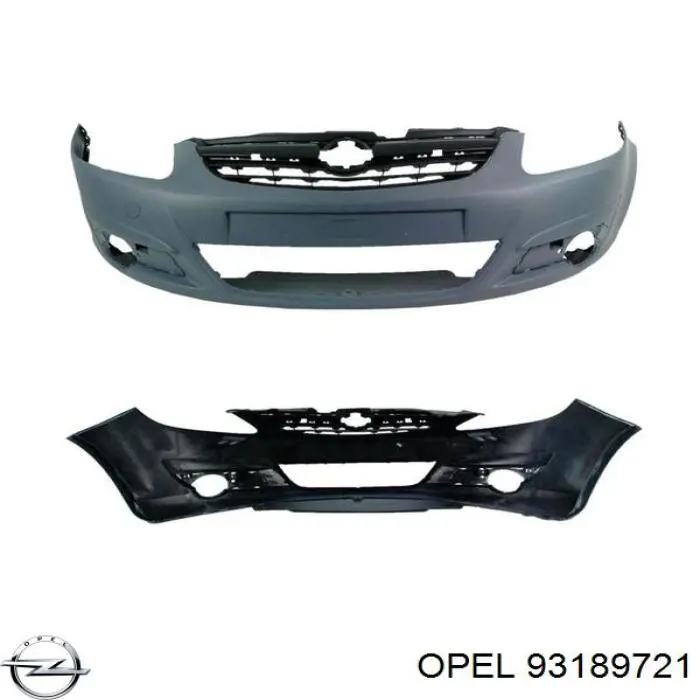 Do koszyka 93189721 Opel Zderzak przedni