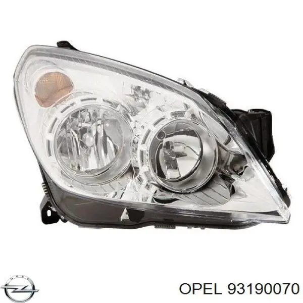 Reflektor prawy Opel 93190070 cena, od 91,94 USD