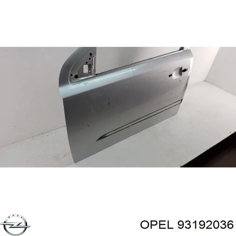 Do koszyka 93192036 Opel Drzwi przednie lewe