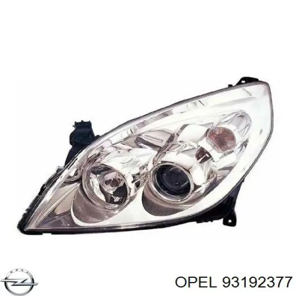 93192377 Opel Reflektor lewy