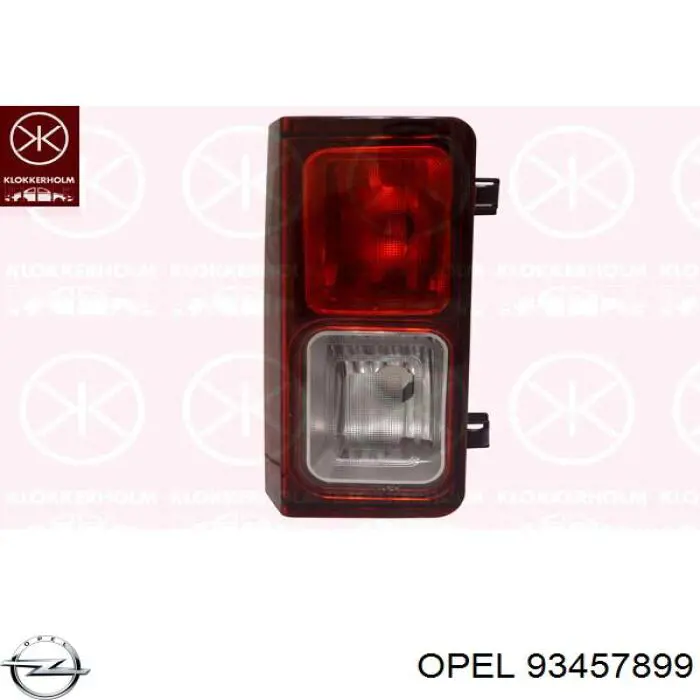 93457899 General Motors Lampa cofania lewa