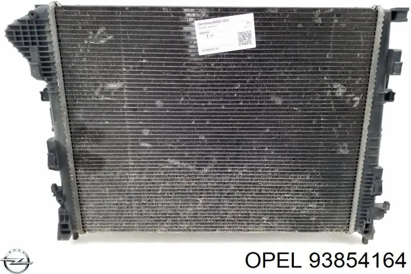 Do koszyka 93854164 Opel Chłodnica silnika