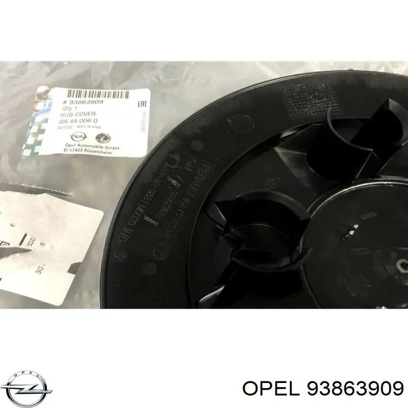 Kołpak do obręczy koła Opel 93863909 cena, od 29,36 USD