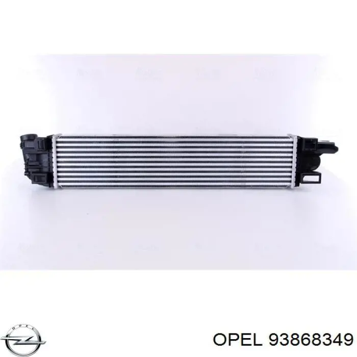 Do koszyka 93868349 Opel Chłodnica intercoolera