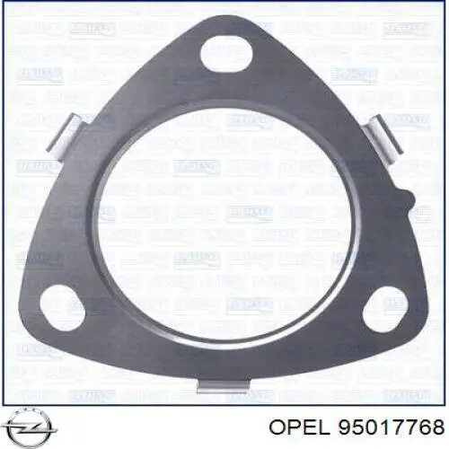Uszczelka rury odbiornika tłumika do Opel Mokka I J13