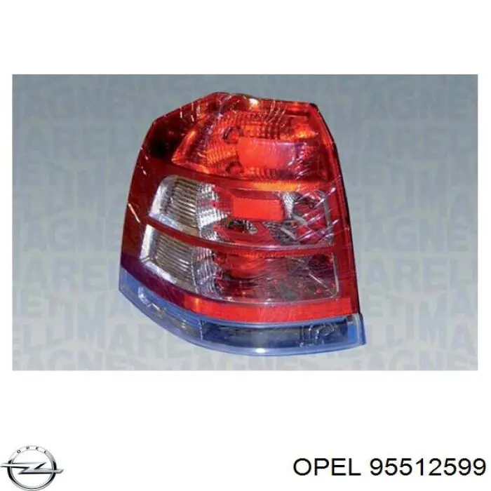 Lampa zespolona tylna lewa General Motors 95512599 cena, od 229,95 USD