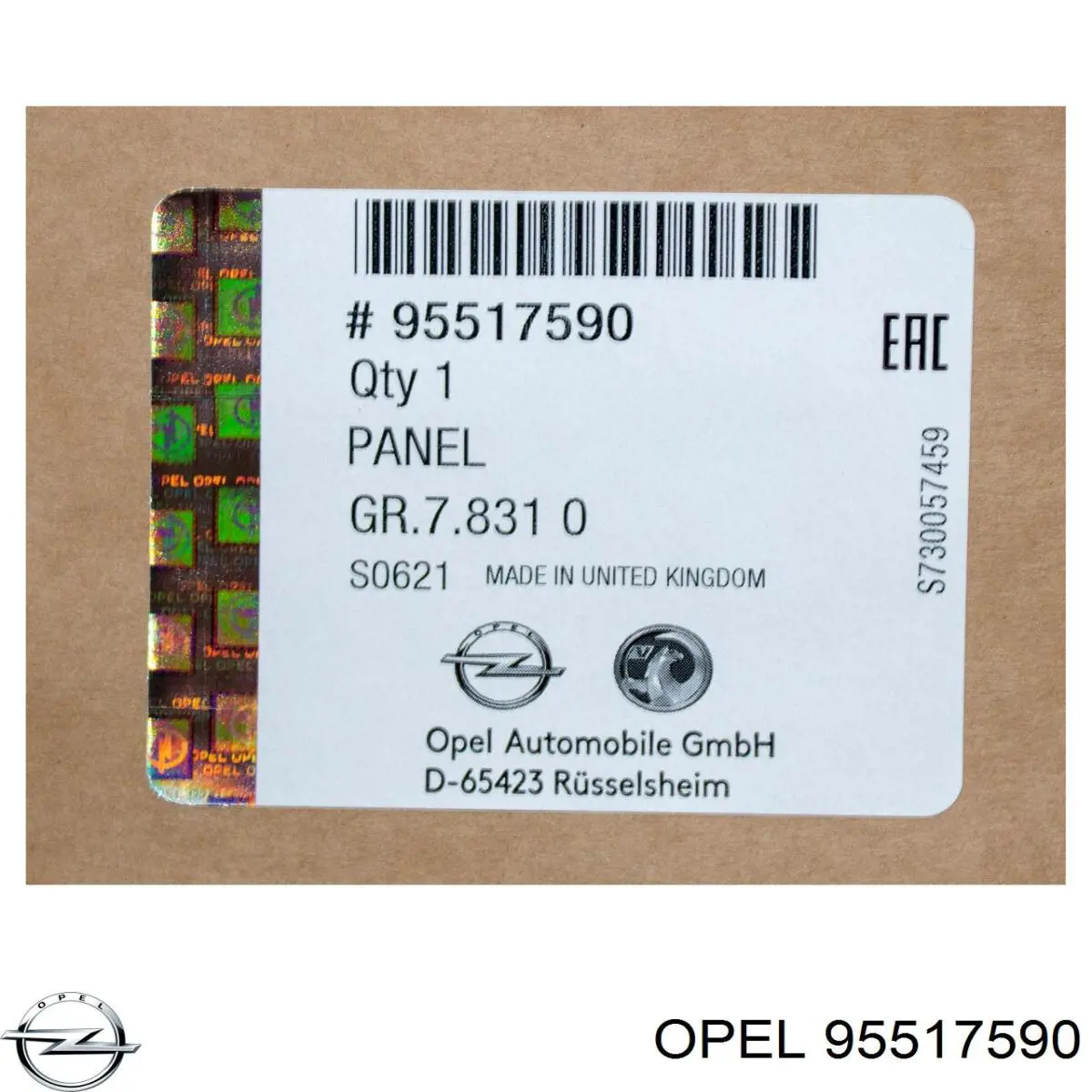95517590 Opel Zderzak przedni