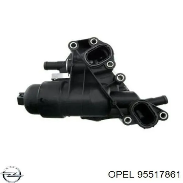 Chłodnica oleju, pod filtrem Opel 95517861