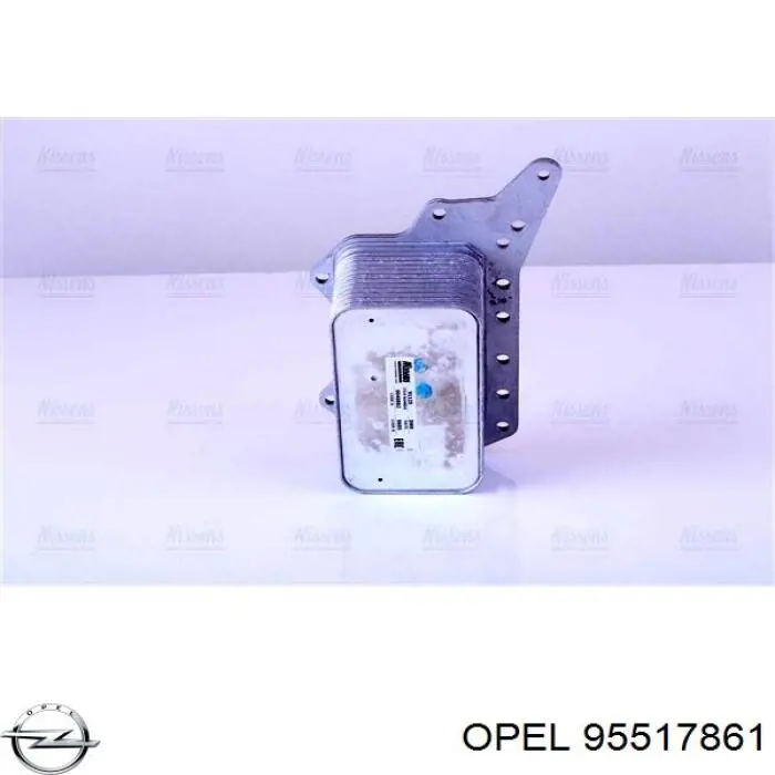 95517861 Opel Chłodnica oleju, pod filtrem