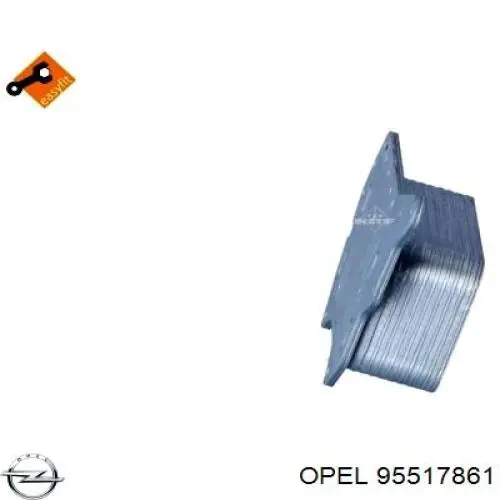 Chłodnica oleju, pod filtrem Opel 95517861 cena, od 74,45 USD