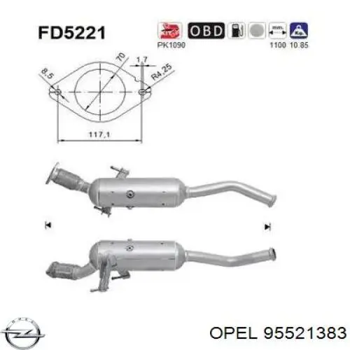 Konwerter-katalizator Opel Movano B awangarda (X62) (2010 - 2026) cena, od 1001,29 USD