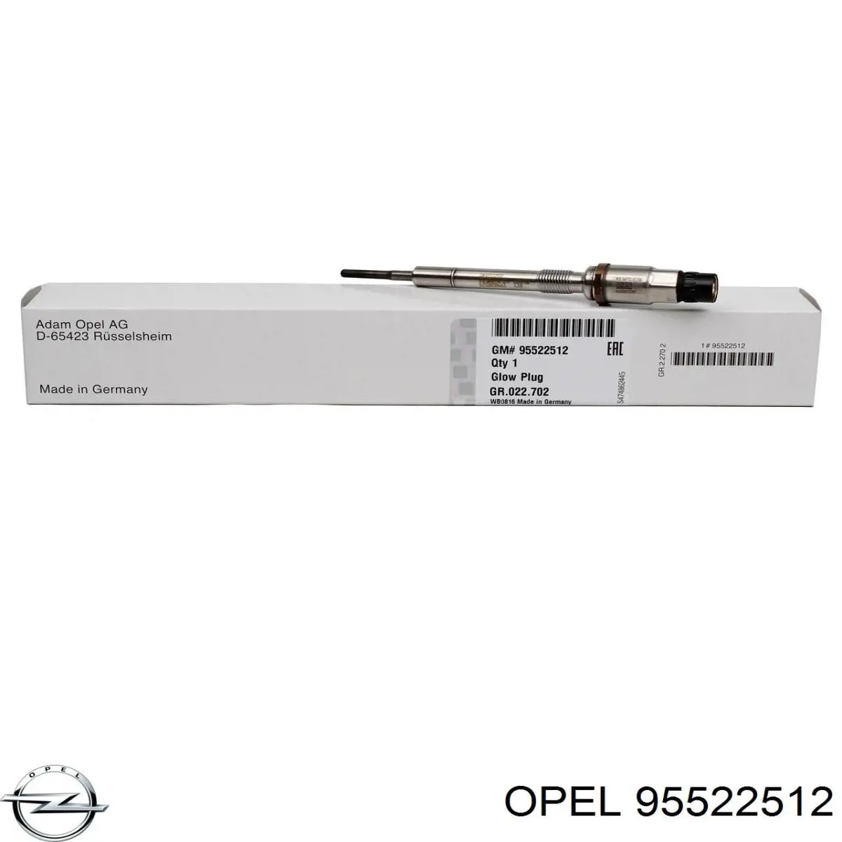 Świeca żarowa General Motors 95522512 cena, od 181,67 USD