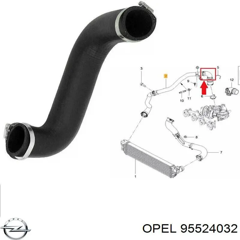 Przewód (króciec) intercoolera 5080331 Autotechteile