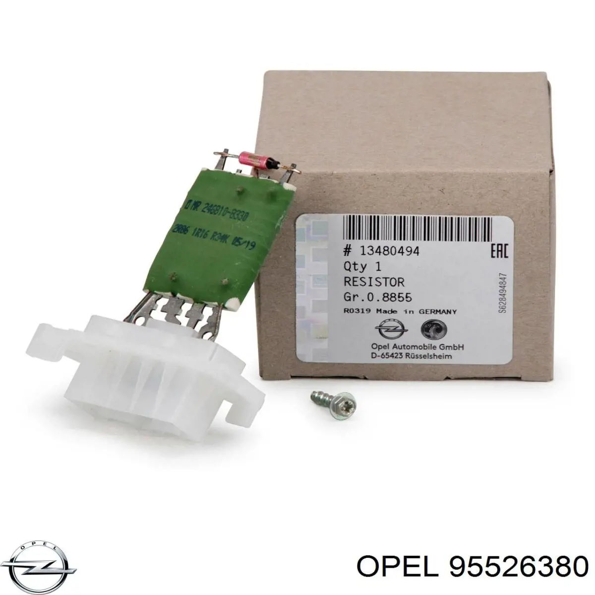 95526380 Opel Rezystor wentylatora nagrzewnicy (ogrzewacza kabiny)