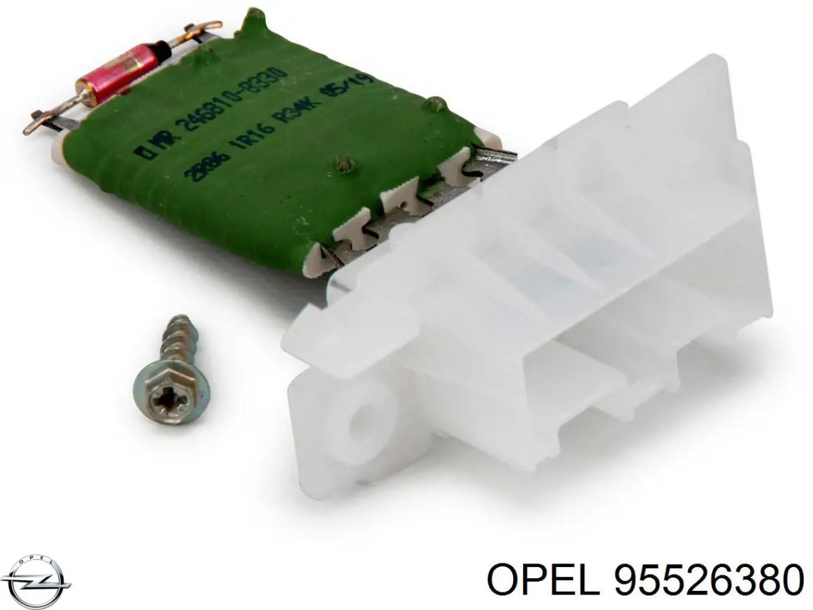 Rezystor wentylatora nagrzewnicy (ogrzewacza kabiny) Opel 95526380 cena, od 54,48 USD