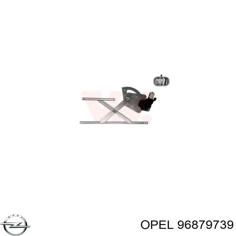 Silniczek podnośnika szyby drzwi przednich lewych General Motors 96879739 cena, od 46,35 USD