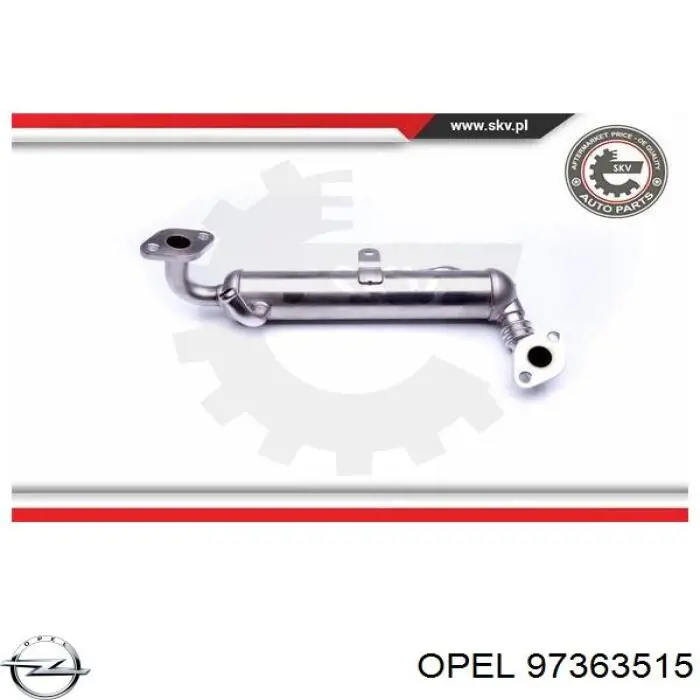 Chłodnica układu recyrkulacji spalin EGR  do Opel Astra H L35