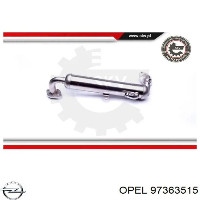 Chłodnica układu recyrkulacji spalin EGR  do Opel Astra H L35