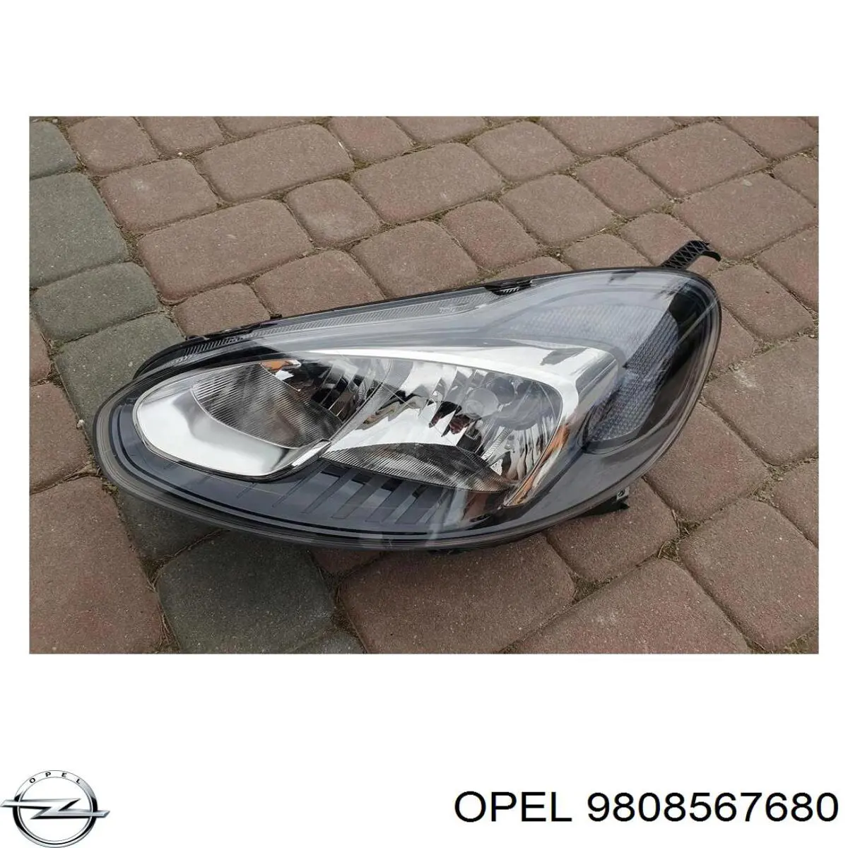 Reflektor prawy 9808567680 Opel