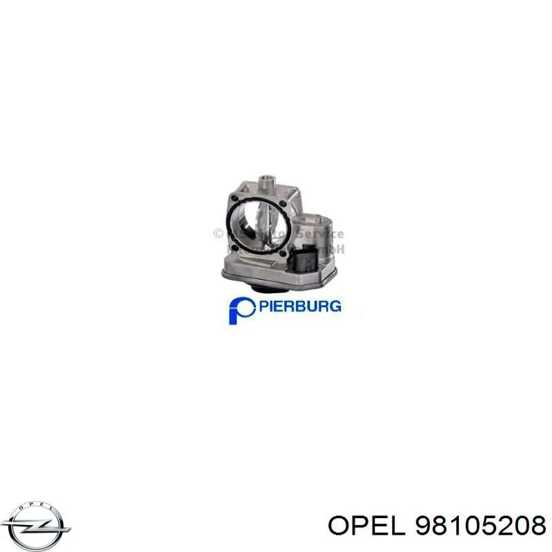 98105208 Opel Przepustnica, komplet