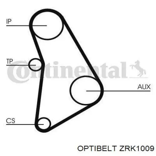 ZRK1009 Optibelt pasek rozrządu