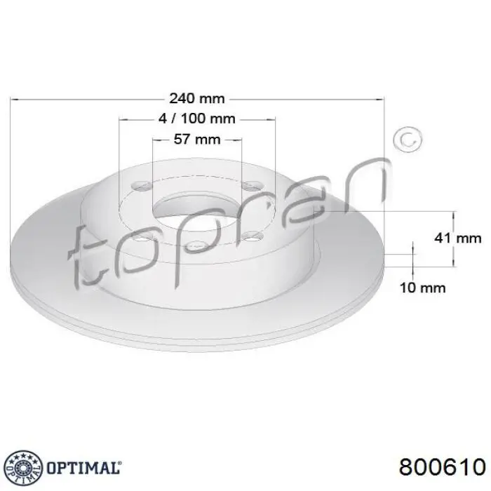 Do koszyka 50533569 Fiat/Alfa/Lancia Piasta przednia