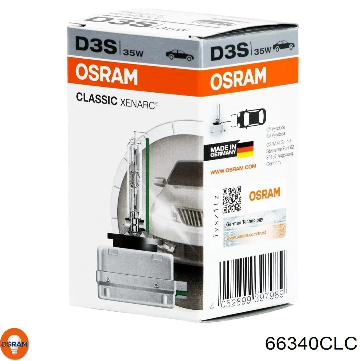 Żarówka ksenonowa Osram 66340CLC cena, od 48,04 USD