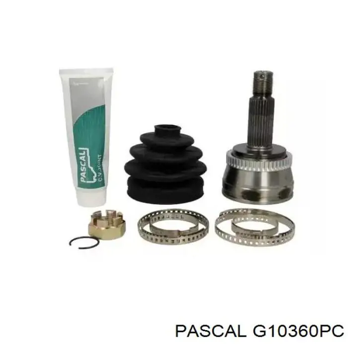 Przegub homokinetyczny zewnętrzny tylny Pascal G10360PC cena, od 46,48 USD