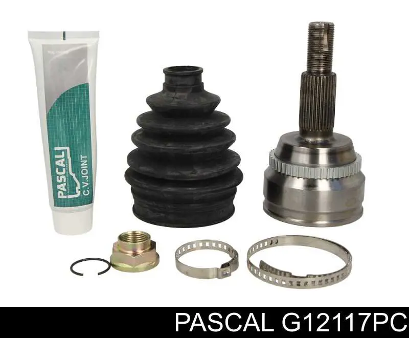 Przegub homokinetyczny przedni zewnętrzny Pascal G12117PC cena, od 52,35 USD