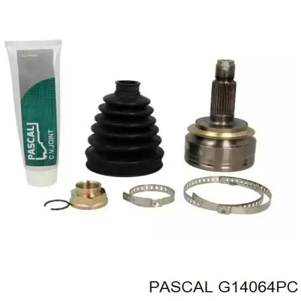 Przegub homokinetyczny przedni zewnętrzny Pascal G14064PC cena, od 47,69 USD