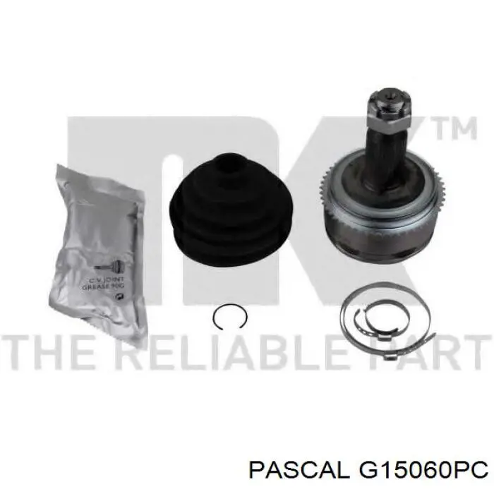 Przegub homokinetyczny przedni zewnętrzny Pascal G15060PC cena, od 52,63 USD