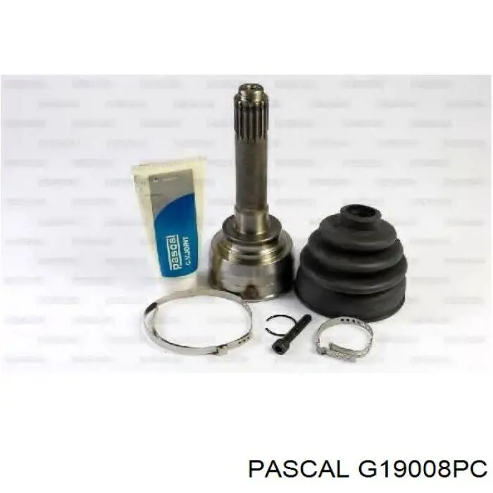 Przegub homokinetyczny przedni zewnętrzny Pascal G19008PC cena, od 52,18 USD