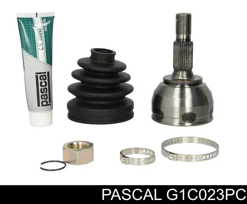 Przegub homokinetyczny przedni zewnętrzny Pascal G1C023PC cena, od 42,51 USD