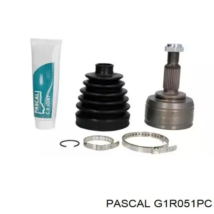 Przegub homokinetyczny przedni zewnętrzny Pascal G1R051PC cena, od 41,79 USD