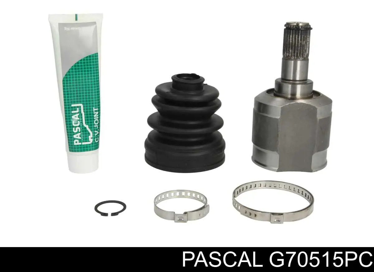 Przegub homokinetyczny przedni wewnętrzny Pascal G70515PC cena, od 43,47 USD