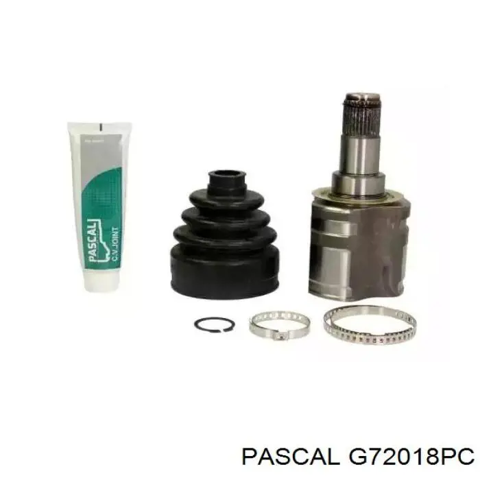 Przegub homokinetyczny przedni wewnętrzny Pascal G72018PC cena, od 55,05 USD