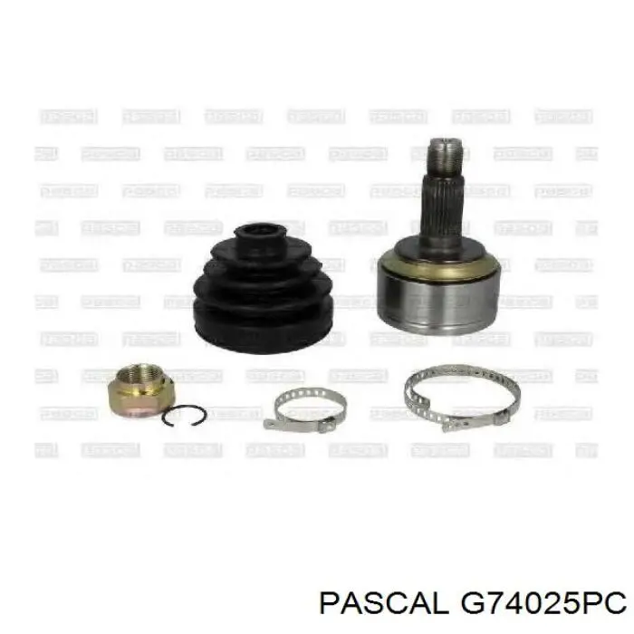 Przegub homokinetyczny wewnętrzny przedni lewy Pascal G74025PC cena, od 43,39 USD