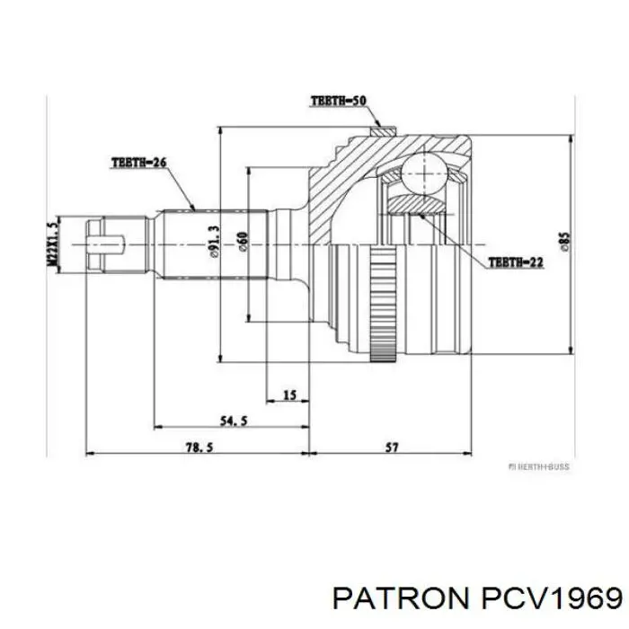 Do koszyka 44310TR0A11 Honda Przegub homokinetyczny wewnętrzny przedni prawy