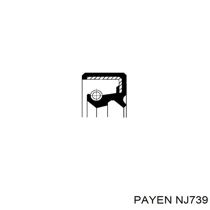 Uszczelniacz końcówki reduktora mostu tylnego Payen NJ739 cena, od 7,55 USD
